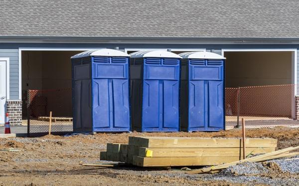 the porta potty can be moved around on the job site as needed